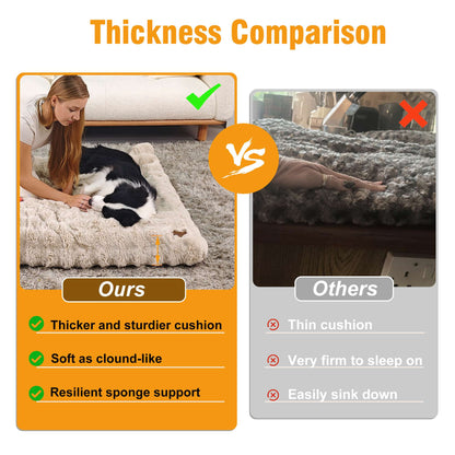 Cama para Cães Ultra Macia Almofada Macia para Pets Cama para Cães Grandes Colchão para Filhotes Tapete Lavável