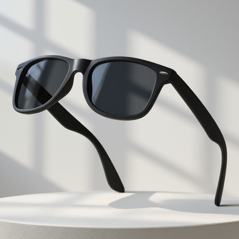 Classic Square Polarized Sunglasses Men Women Retro Black Sun Glasses Male Female Fashion Summer Anti Glare Driving Shades