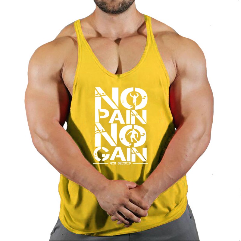 Skull Strong Print Clothing Bodybuilding Cotton Gym Tank Tops Men Sleeveless Und