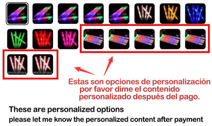 12/15/30/60Pcs LED Glow Sticks Bulk Colorful RGB Glow Foam Stick Cheer Tube Dark Light for Xmas Birthday Wedding Party Supplies
