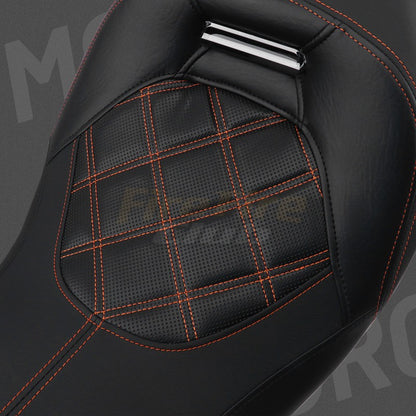 Assento Traseiro Dianteiro para Passageiro de Motocicleta para Harley Touring Electra Glide CVO Street Glide Road King 2009-2022