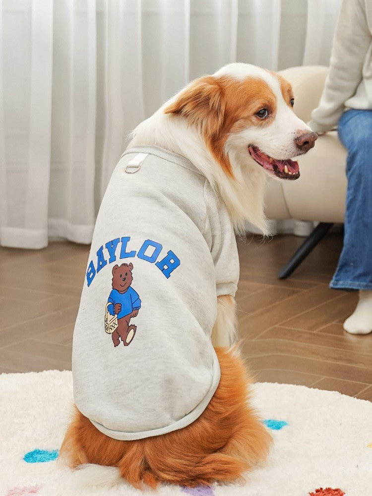 Moletons para Cães Grandes Outono Inverno Roupas de Luxo para Cães Casaco Quente para Animais de Estimação Jaqueta para Cães Grandes Roupas Esportivas ao Ar Livre Moletom para Cães