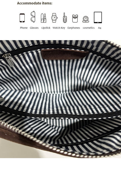 Hifashion Vintage Suede Genuine Leather Underarm Shoulder Bags For Women 2025 Luxury Designer Hobo Tote Office Ladies Handbags