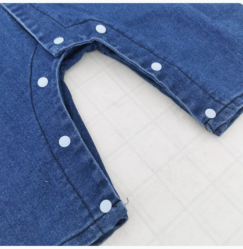 Macacões de Bebê IENENS Roupinhas de Recém-nascidos Macacão Jeans Peça Única 0-18 Meses Menino Menina Roupas Macias Roupas Infantis