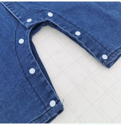 Macacões de Bebê IENENS Roupinhas de Recém-nascidos Macacão Jeans Peça Única 0-18 Meses Menino Menina Roupas Macias Roupas Infantis