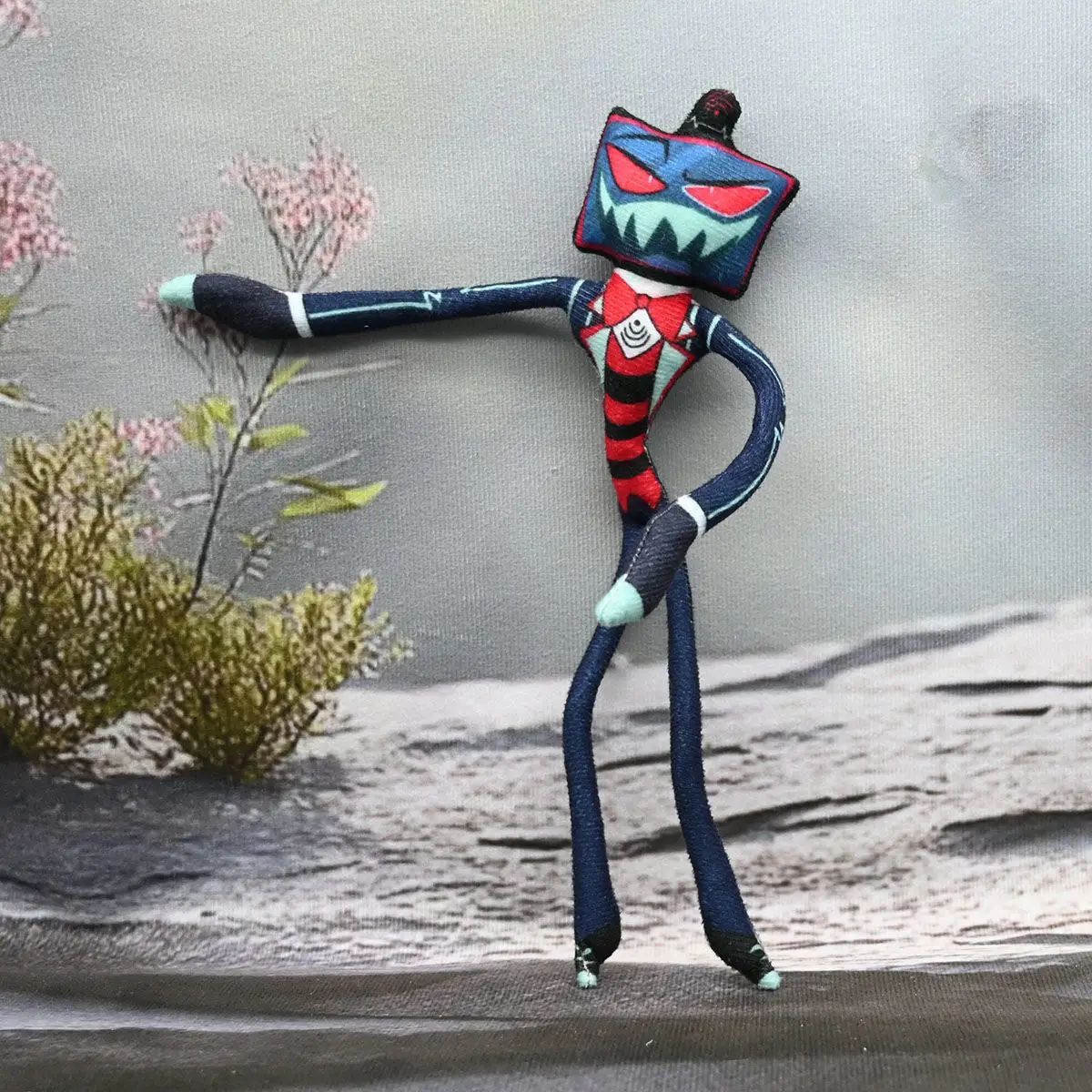 Anime Hazbin Alastor Niffty Cosplay Plush Doll Body Wire Skeleton Action Stuffed Dolls Accessories Ornament Gifts