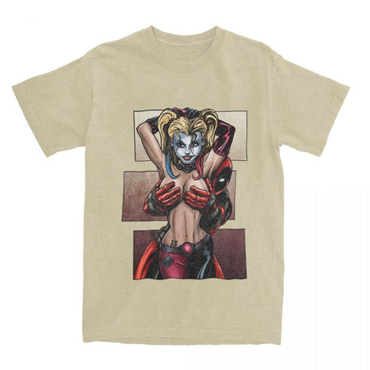 Men Women's T-Shirts Deadpool Is No Joke Funny Pure Cotton Tee Shirt Short Sleeve T Shirts Crew Neck Clothes Gift Idea