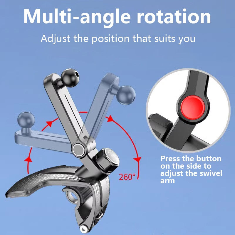 Multi Angle Adjustable Car Mount Holder for Phone Cool Dashboard Clip Universal Rotation Mobile Navigation Stand Car Accessories