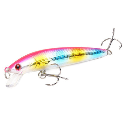 Long Tail Minnow Fishing Lure 10cm 9g Floating Hard Bait Artificial Wobbler Crankbait 3D Eye 10 Color Carp Perch Fishing Tackles