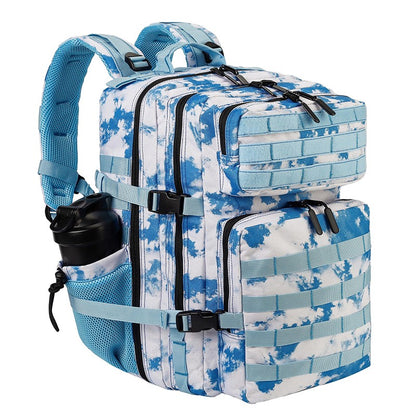 LHI Mochila Tática 45L/35L/25L para Homens e Mulheres, À Prova D'Água, Bolsa de Ginástica para Atletas, Mochila de Viagem para Caminhada ao Ar Livre com Porta-Garrafas