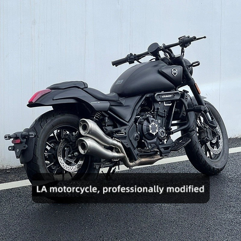 For VOGE CU525 special modified accessory HA dolphin dual exhaust system - the full-length sound is deep and low-pitched.