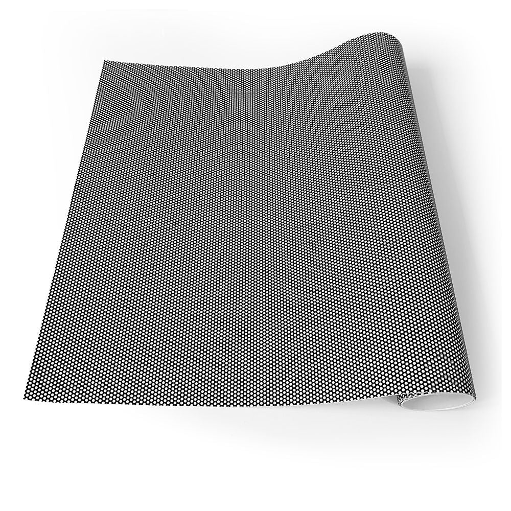 One Way Perforated Film  Self Adhesive Suitable for Cars Headlight Tint Perforated Black Vinyl Film Sticker Privacy Window Film