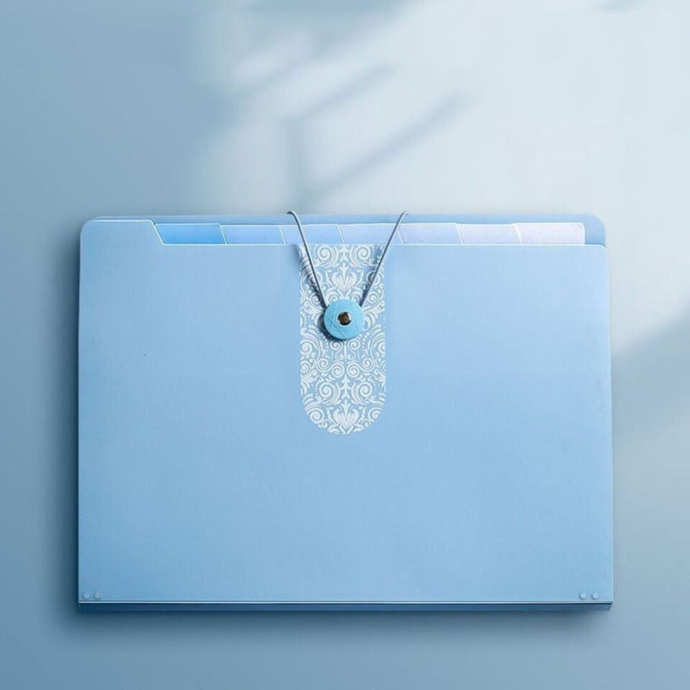 8 Grids Organ File Folder Document Organizer Large Capacity Paper Documents Folder Office School Supplies A4 Expanding File Bag