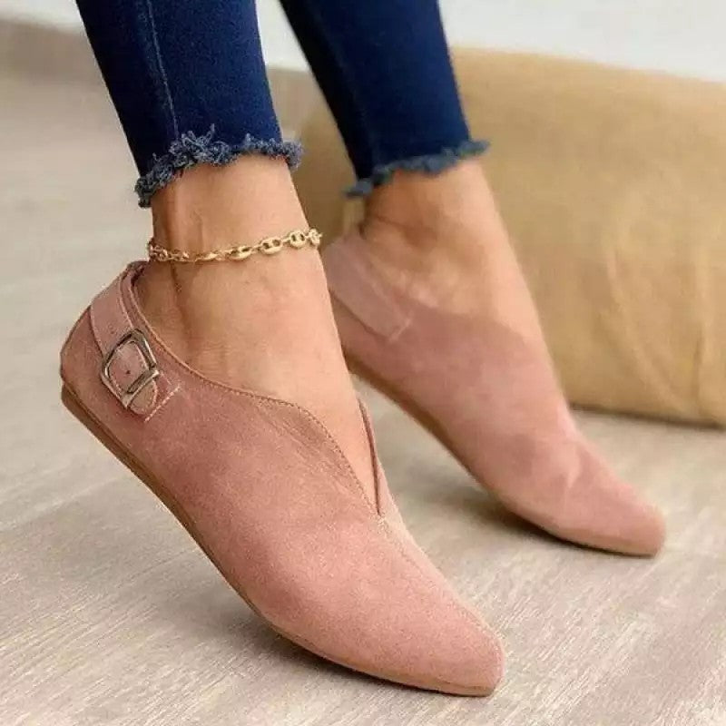 Women's Ballet Flats Outdoor Casual Pointe Wear Elegant Casual Pink Barefoot Heels Zapatos De Mujer