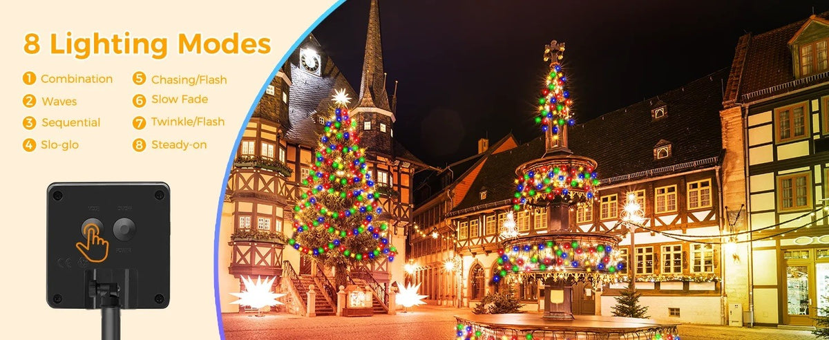 Outdoor Solar Powered Lighting LED Solar String Lights Courtyard Lights Waterproof Starry Fairy Lights For Festival Party
