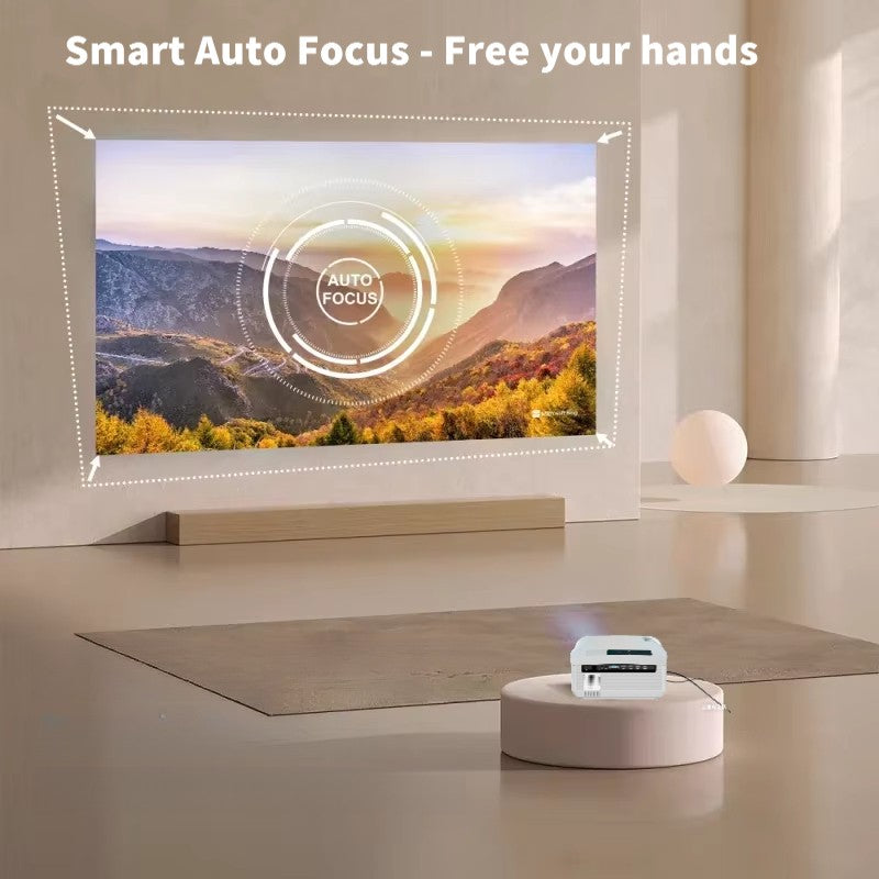 full hd 4K projector for home theater auto focus 3500ANSI 1080p native smart bluetooth 2.4+5G wifi daylight android projector