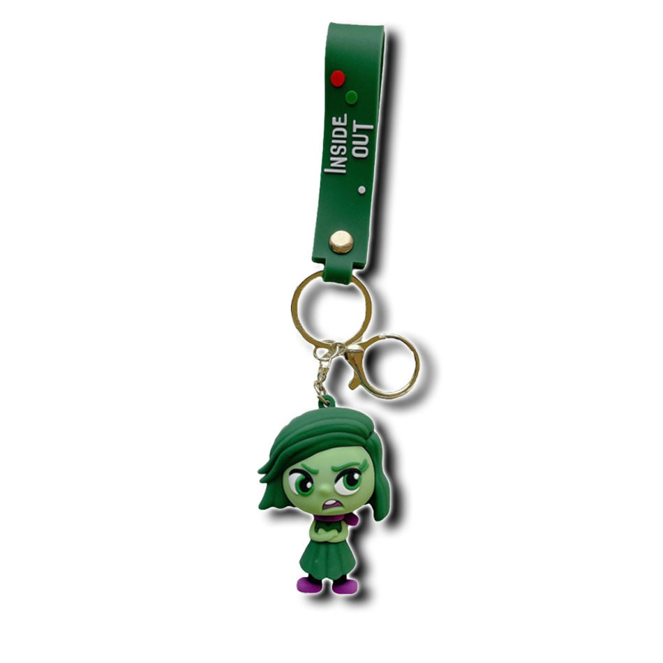 30 Peças/Conjunto Atacado Chaveiro Divertida Mente 2 Boneco de Personagem de Desenho Animado Fofo Chaveiro Pingente de Boneca de Personagem de Filme para Presente Infantil