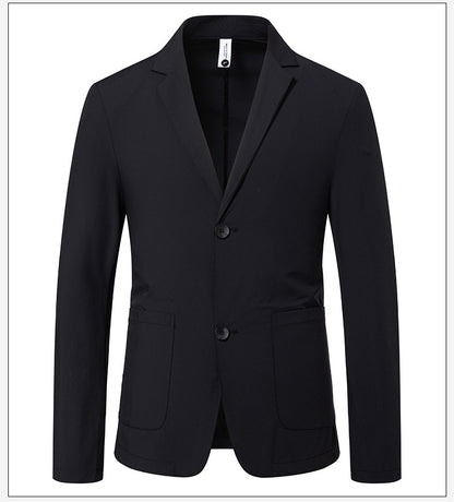 Sun Protection Clothing for Men, Casual Business Wear, Summer Light, Fashionable, Breathable, Sports and Outdoor Ice Silk Blazer