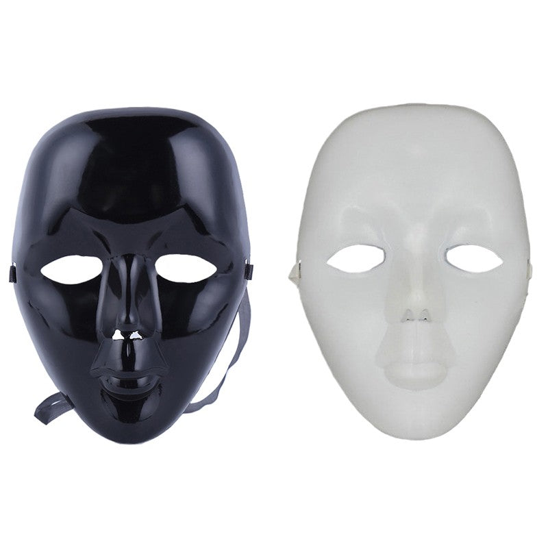New Plastic Full Face Masks Street Dance Mask Masquerade Dance Mask Halloween Street Dance Mask For Cosplay Party Props