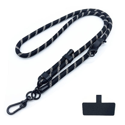 Cordão de Telefone Ajustável 1 Cm de Diâmetro Capa Universal Externa Transversal Ombro Cartão Corda de Pescoço Clipe Alça de Pulso Anti-perda