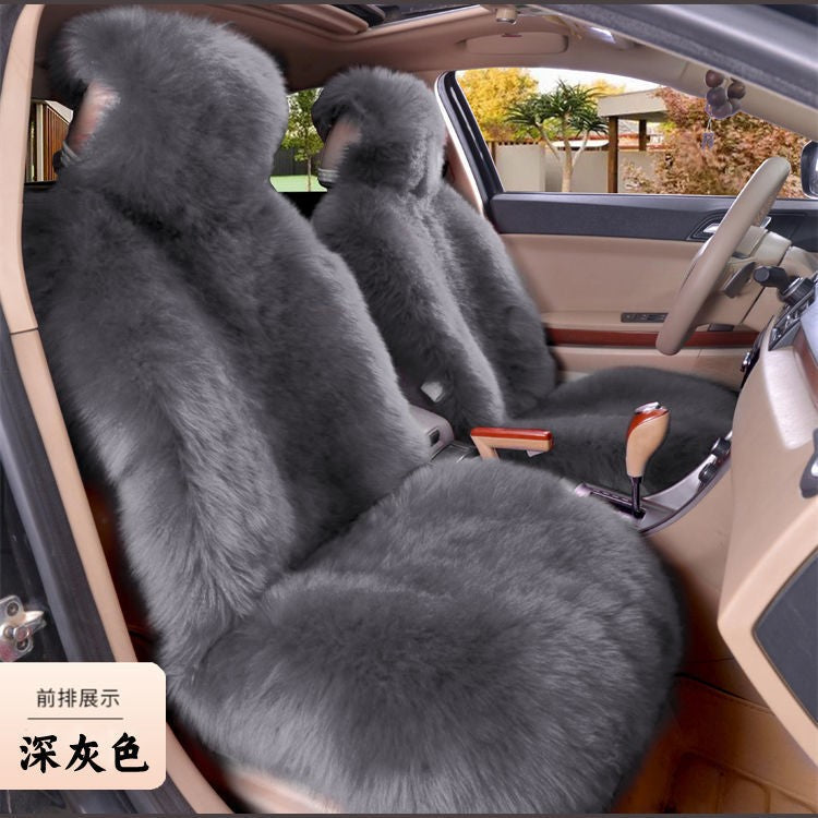 1 Peça Quente Pelúcia Capas de Assento de Carro Universal Longa Lã de Pelo Capa de Assento Dianteiro de Carro Protetor Almofada Tapete para Acessórios de Carro Almofada de Assento de Carro
