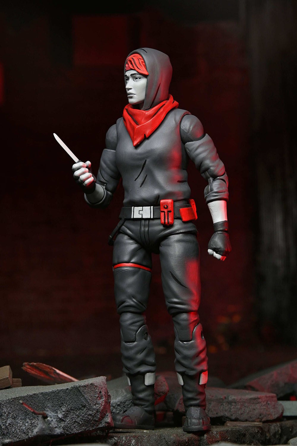 NECA 54408 TMNT The Last Ronin The Lost Years Ultimate April Nightwatcher Boneco de Ação de 7"