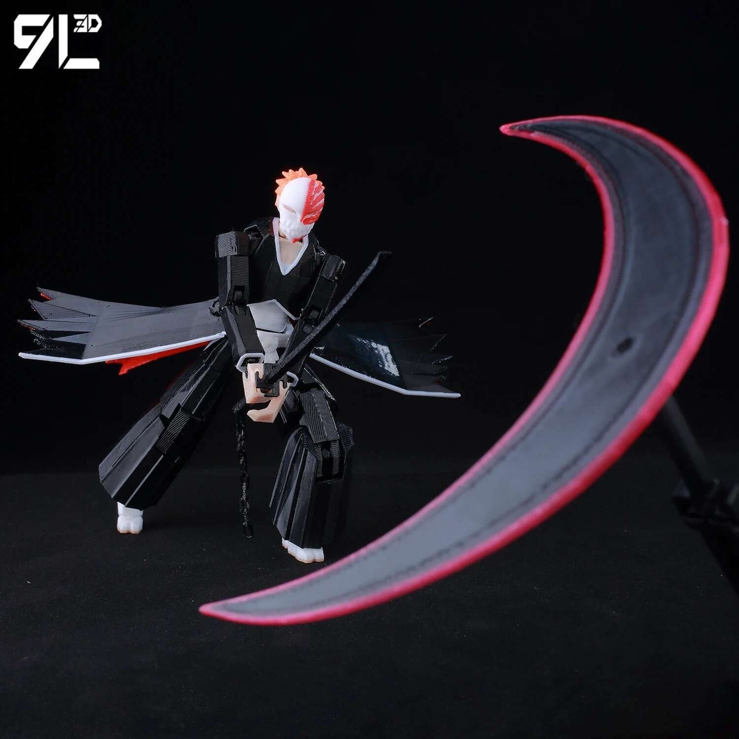 9L3D Lucky13 Titan 13 Ichigo Kurosaki Anime Action Figure Dummy 13 Espada Posável Máscara Oca Modelo Decoração Surpresa de Aniversário