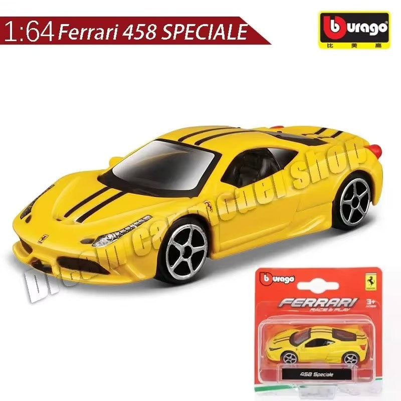 Burago 1:64 Ferrari Series SF90 488P Roma F430 F12 Liga de Carro Modelo Brinquedos Infantis Coleção de Presentes de Férias Modelo de Carro Atacado