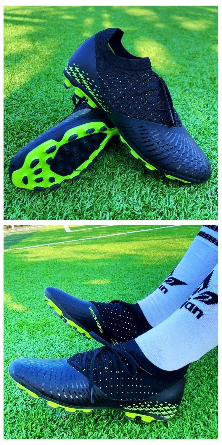 Spiked Comfortable Breathable Competition Soccer Cleats for Training and Matches