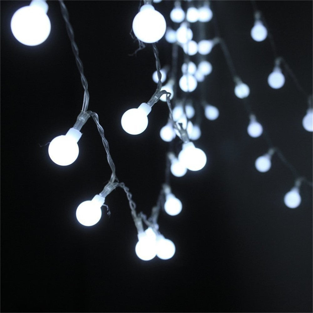 5M 10M 20M 30M 50M Cherry Balls LED Fairy String Lights  220V 110V Operated Wedding Christmas Outdoor Room Garland Decoration