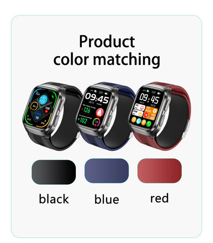 2025 Novo Smartwatch de Enfermagem de Grau Médico Air Bag para Homens, Gordura Sanguínea, ECG+PPG, Pressão Arterial, Transmissão, NFC, Chamada BT HD, Smartwatch de Saúde para Mulheres