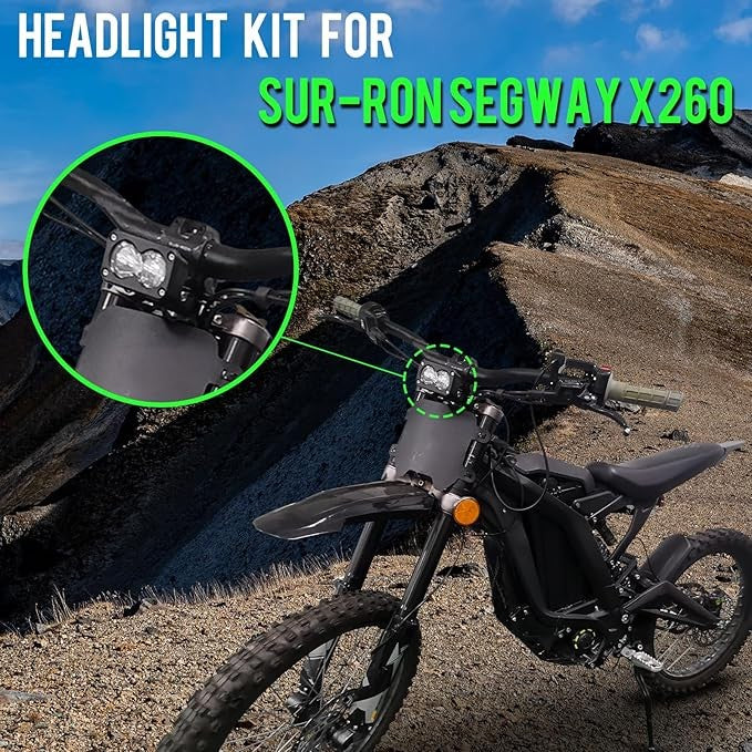 Motorcycle LED Headlight Kit for Sur-Ron Segway X260 and Talaria Flood Light Pods Combo Kit