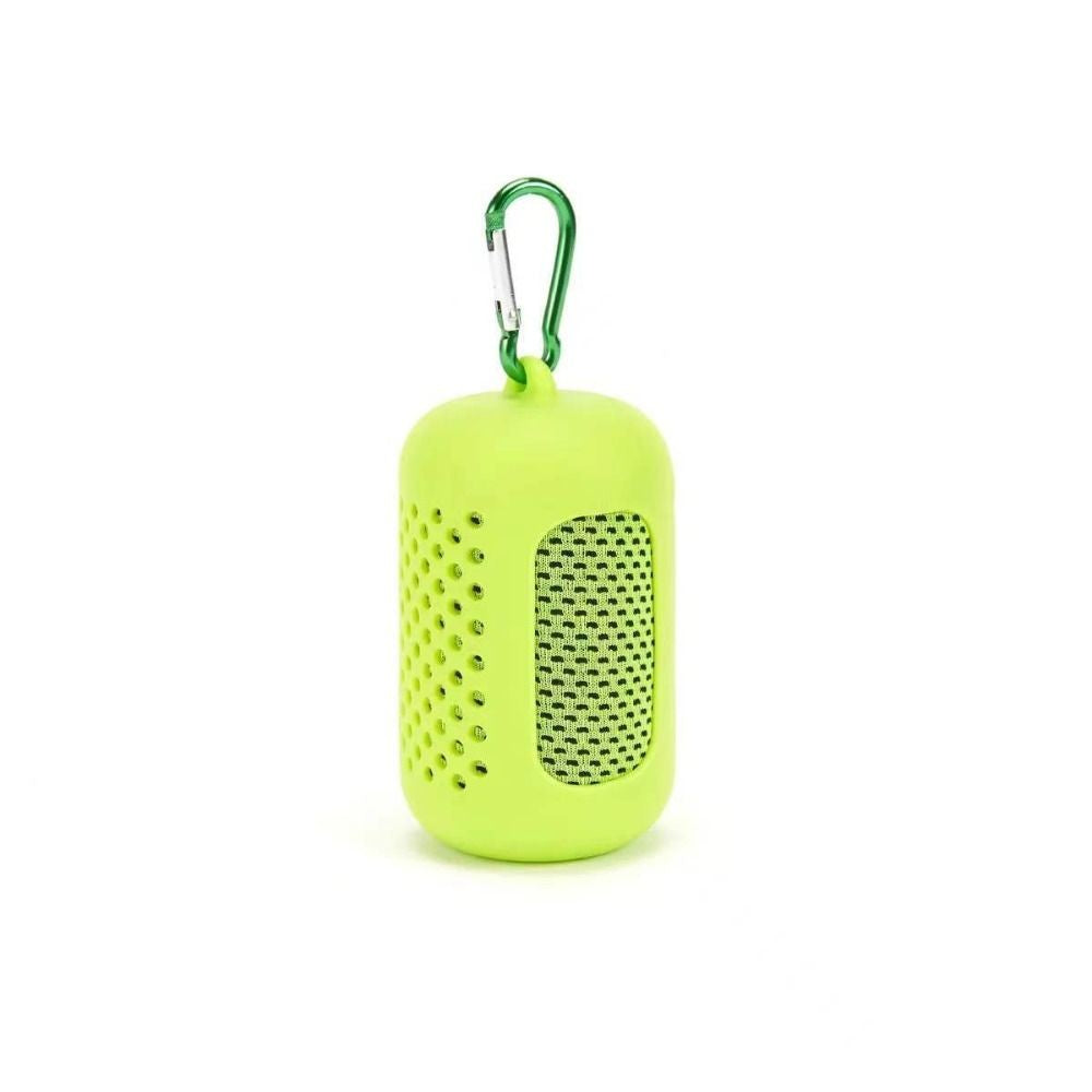 Mini Quick Dry Fitness Cool Towel With Towel Silicone Bag Microfiber Sports Quick Dry Cool Towel Portable Quick Drying Towel