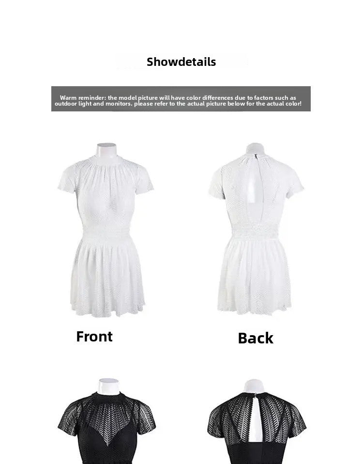 Women's One-Piece Swimsuit Thermal Spring Bathing Lace Cover-Up Slimming Ins White New Hot Sale Of The Season Fashionable Swimwe