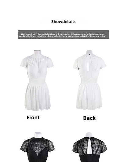 Women's One-Piece Swimsuit Thermal Spring Bathing Lace Cover-Up Slimming Ins White New Hot Sale Of The Season Fashionable Swimwe