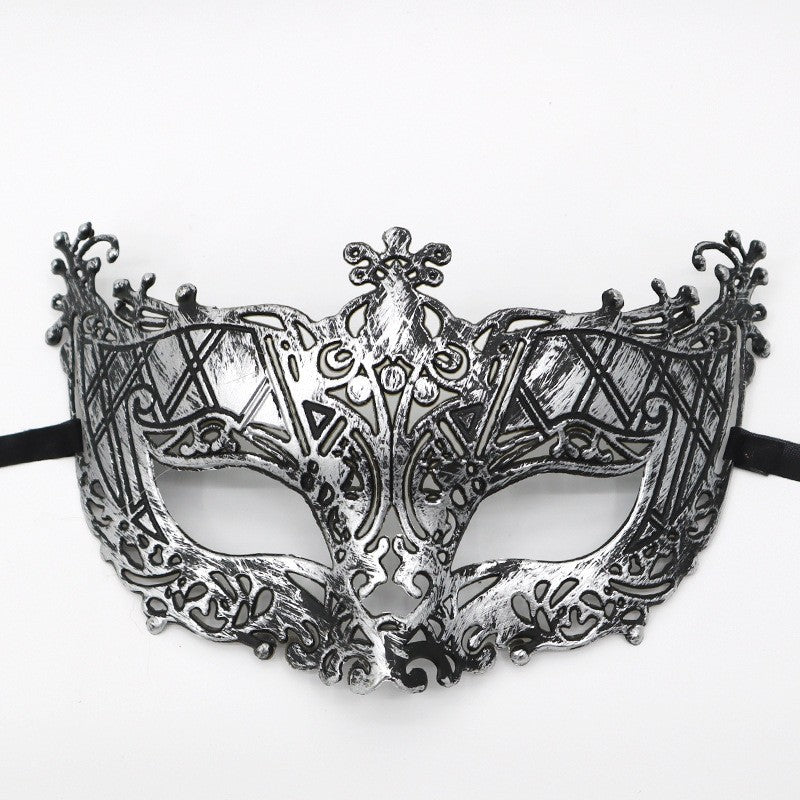 1pc Amazing Mask Antique Gold and Silver Jazz Flat Head Mask Ball Party Gathering Men and Women Cosplay Half Mask Decoration