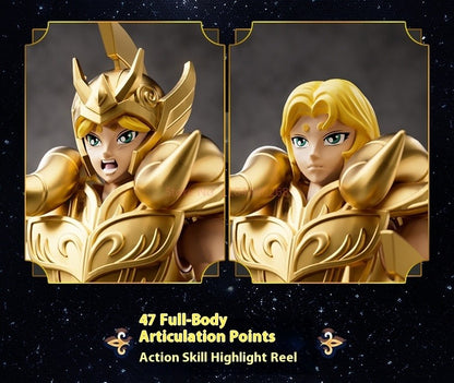 Genuine Blokees Saint Seiya Champion Boneco de Ação Aiolos Touro Aldebaran Pégaso Mu Aiolia Milo Brinquedos Kits de Montagem Presentes