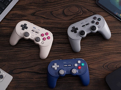 8BitDo Pro 3 Bluetooth Controller for Nintendo Switch 1/2 with TMR Joysticks, Charging Dock for Windows, Apple, SteamOS, Android