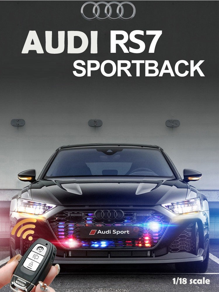 Simulação 1:18 AUDI RS7 Sportback Liga de Carro Modelo Brinquedo Infantil Veículo Colecionáveis Miniatura de Carro Decoração de Casa Presente de Aniversário