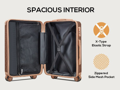 20-inch Carry on Luggage Suitcase Set for Travel, Hard Case Durable, Lightweight, Suitable for Short Business Trip or Weekend Ge