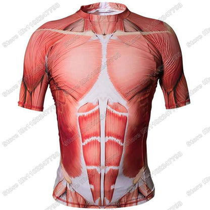 Human Circulatory System Rash Guard Jiu Jitsu BJJ MMA T-shirt Compression Shirt Long Sleeve Surfing Jersey Beach Diving Tops