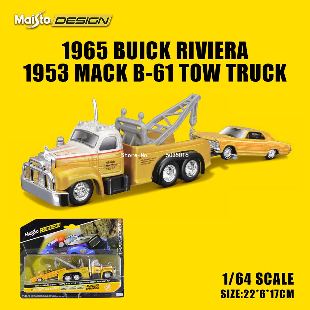 Maisto 1:64 FLATBED/1988 BMW M3 E30 1965 FORD MUSTANG elite transport Modelo de carro fundido coleção presente brinquedo