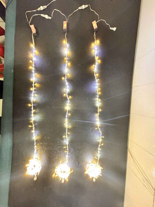 2.5M 232LED Fairy Lights String with Flat Cables Flowing Strobe Copper Wire Lights Festival Outdoor Waterproof Decorative Lights