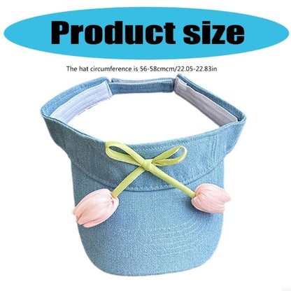 Women Casual Summer Sun Hat Adjustable and Breathable Hollow Top Outdoor Caps