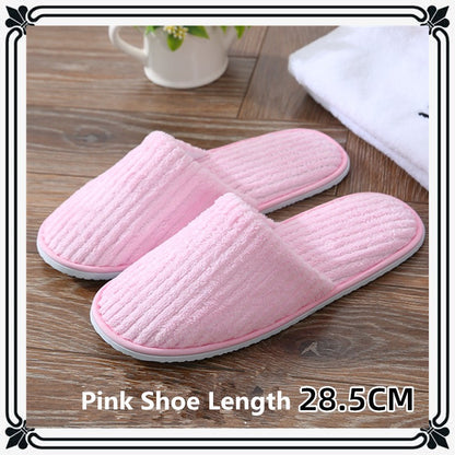 5 Pairs/Lot Mix Colors Men Women Disposable Hotel Slippers Cotton Slides Home Travel SPA Slipper Hospitality Cheap Footwear