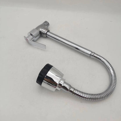 360° Kitchen Wall Mounted Faucet Single Cold Universal Vegetable Basin Faucet Bathroom Stainless Steel Sink Balcony Faucet