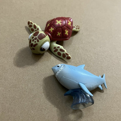 Disney Finding Nemo Sea Funny Turtles Crush and Bruce The Shark Action Figure Doll Toys Gifts for Children Kids