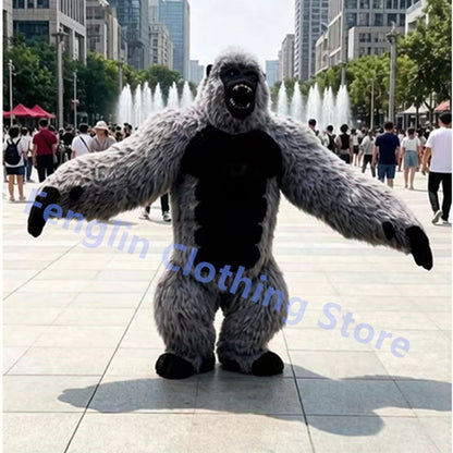 Cartoon Doll Costume 2.6-meter Inflatable Gorilla Mascot Costume Cartoon Doll King Kong Plush Party Advertisement and Role Playi