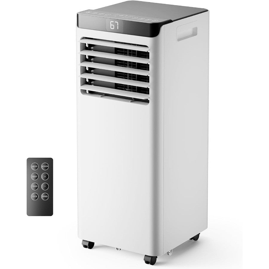 Ar Condicionado Portátil 10000 BTUs para Ambientes Grandes de até 42m² com Funcionalidade 4 em 1 Controle Remoto Desumidificador Embutido