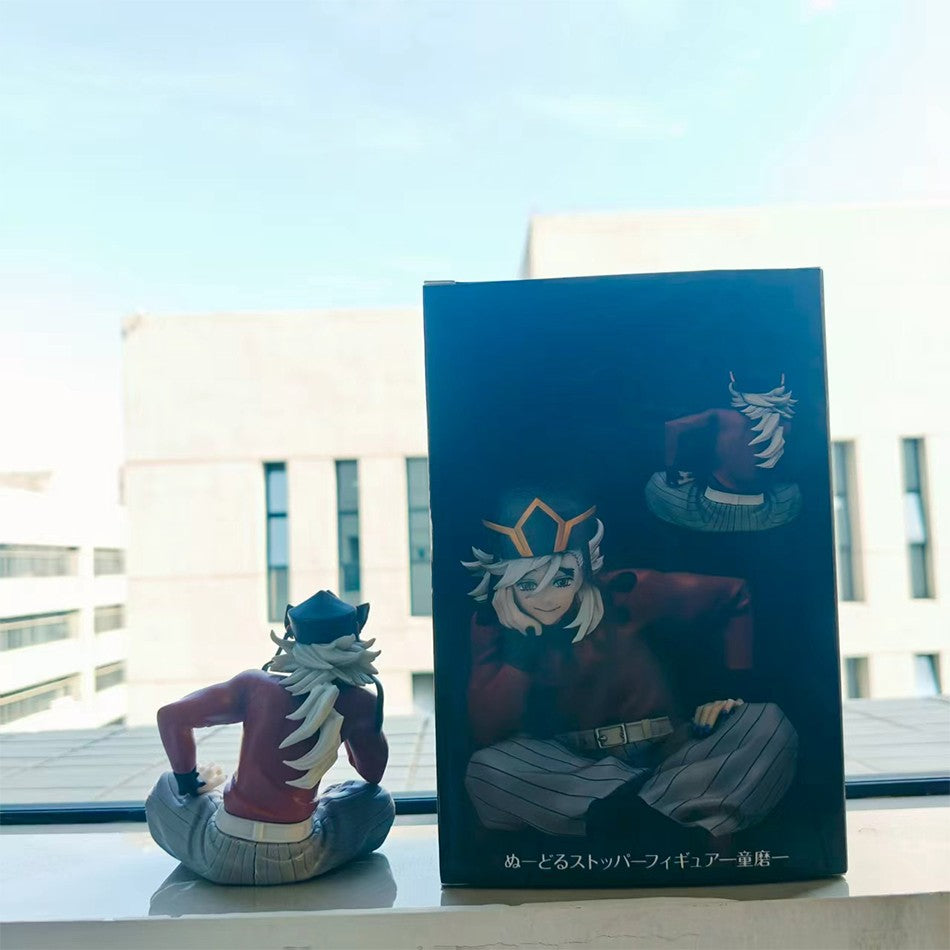 8,5 CM FuRyu SEGA PM Demon Slayer Douma Premium Chokonose Noodle Stopper Anime Figure Figuras de Ação Coleção
